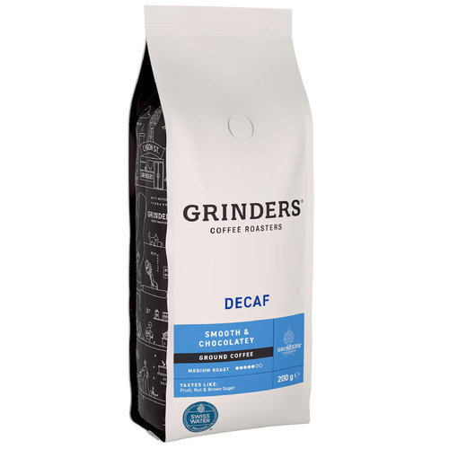 Grinders Decaf Ground Coffee 200g 无咖啡因咖啡粉 澳洲代购