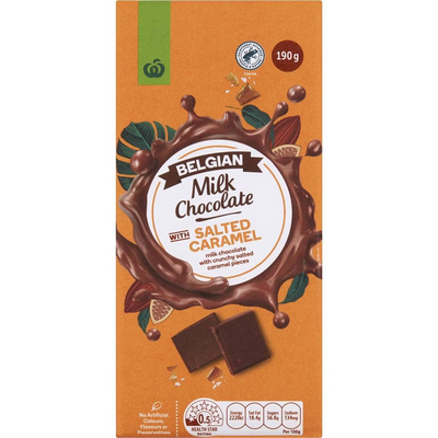Woolworths盐焦糖味巧克力