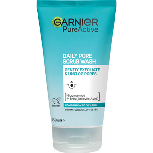 Garnier Pure Active Daily Pore Scrub Wash 150ml 洗面奶德国产