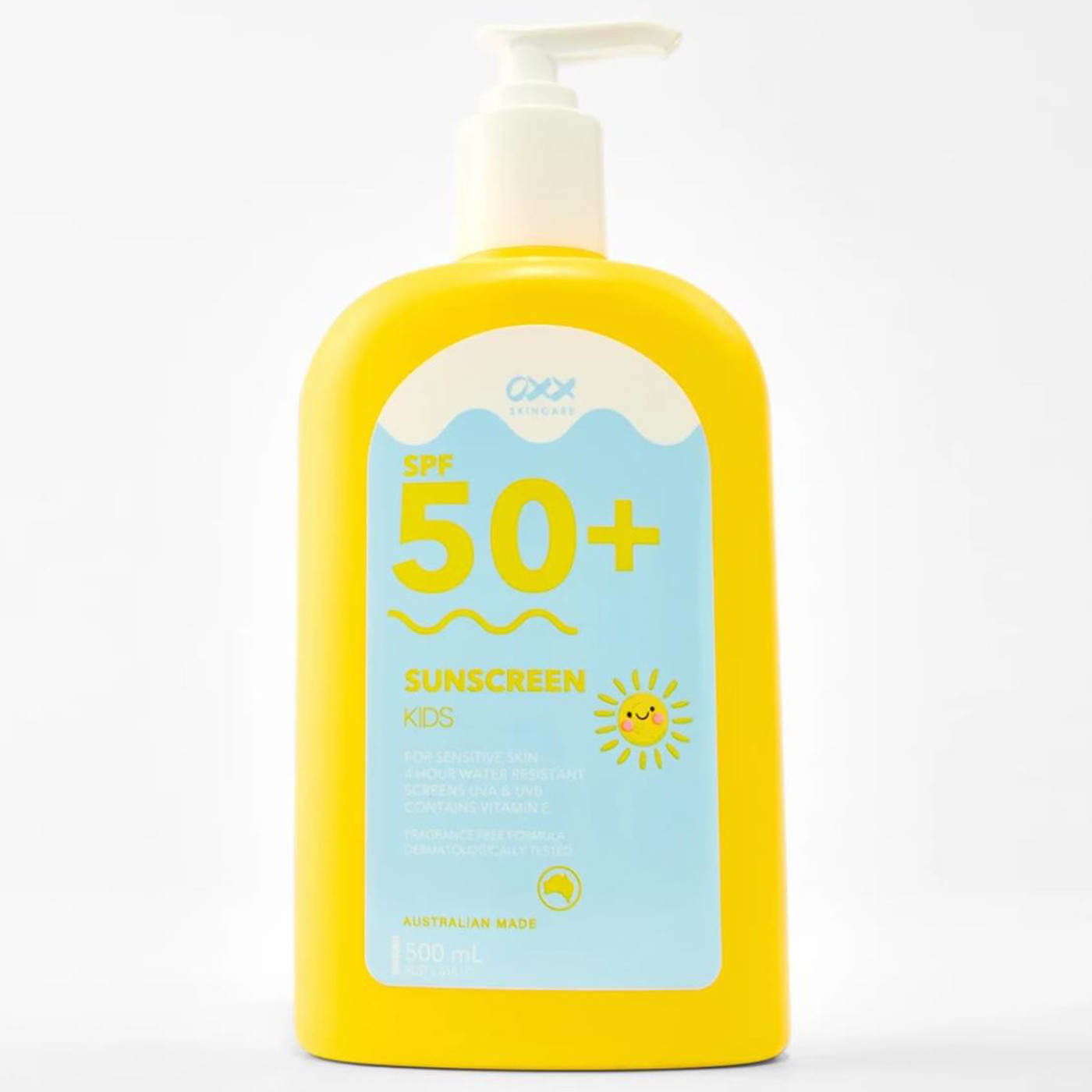 OXX Skincare Kids SPF 50+ Sunscreen 500 ml儿童防晒霜澳洲代购