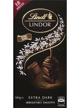 Lindt Lindor Chocolate Block 60% Dark 100g 瑞士莲巧克力