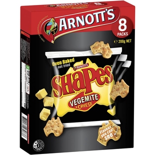 Arnott's Shapes Crackers Vegemite & Cheese 饼干200g澳洲代购