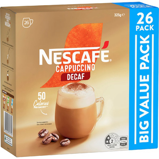 Nescafe Decaf Capuccino Sachets BigValue无咖啡因速溶咖啡26pk