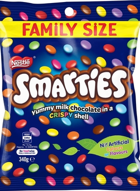 澳洲发货 Nestle Smarties 雀巢彩豆巧克力分享装家庭装127g 340g