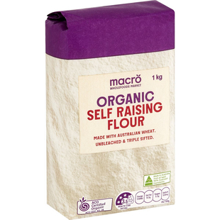 Macro Organic Self Raising Flour 1kg 有机自发面粉 澳洲代购