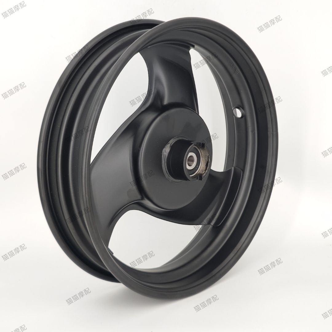 适用雅马哈100鬼火巧格花嫁林海福喜前铁轮酷奇后钢圈轮10寸轮毂