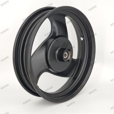 适用雅马哈100鬼火巧格花嫁林海福喜前铁轮酷奇后钢圈轮10寸轮毂