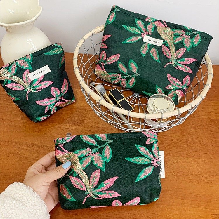 晴丫头花朵化妆包便携大容量随身杂物多功能外出洗漱包收纳手拿包,收纳整理,化妆包,淘宝优惠券,粉丝福利购,淘宝优惠卷