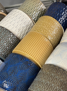 微瑕陶瓷特价花盆清货裂变纹有孔蝴蝶兰