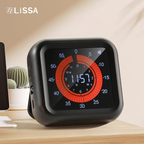 LISSA可视化计时器学生学习专用时间管理器倒电子定时器自律充电