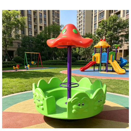 幼儿园游乐设备单双人摇马长颈鹿滑梯太空仓攀爬 沙盘 独木桥钻圈