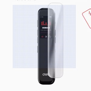 适用得力录音笔75610钢化膜防爆膜护眼膜屏幕保护膜软膜防刮高清膜