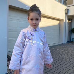 女童旗袍2026新款秋冬装儿童中国风改良版汉服女孩新中式连衣裙