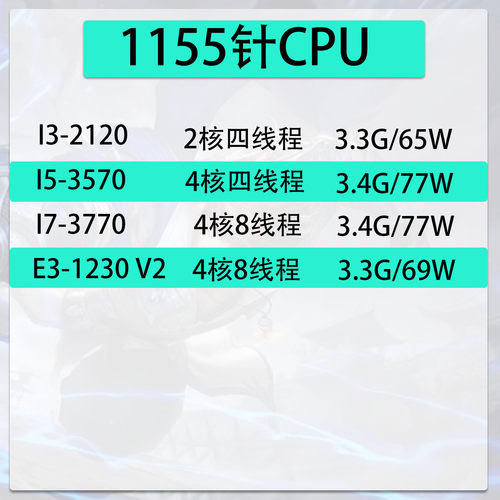 英特尔1155针CPUi5-3570