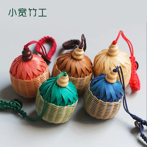 五福平安竹铃铛手工竹编织非遗