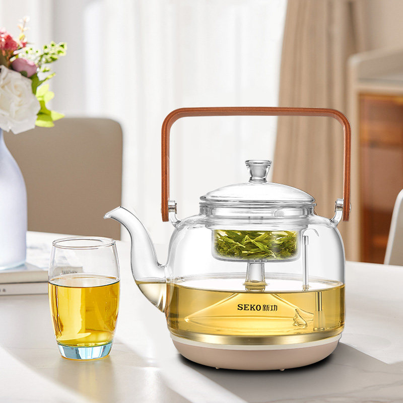 新功W6底部上水玻璃壶单壶W23全自动壶底加水烧水壶W21配壶煮茶壶