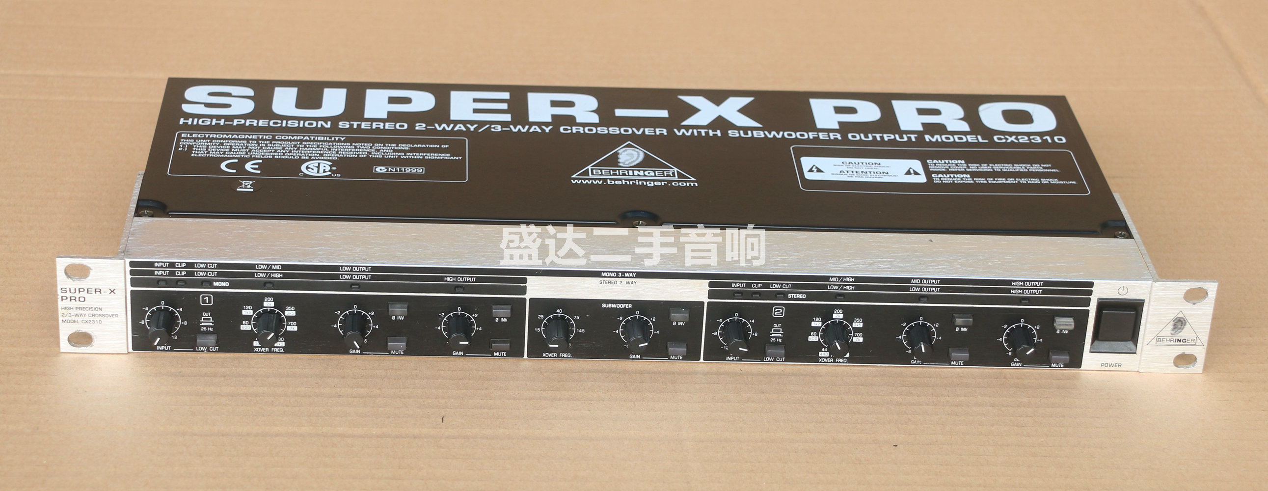 二手原装德国BEHRINGER/百灵达 CX2310专业音箱电子分频器