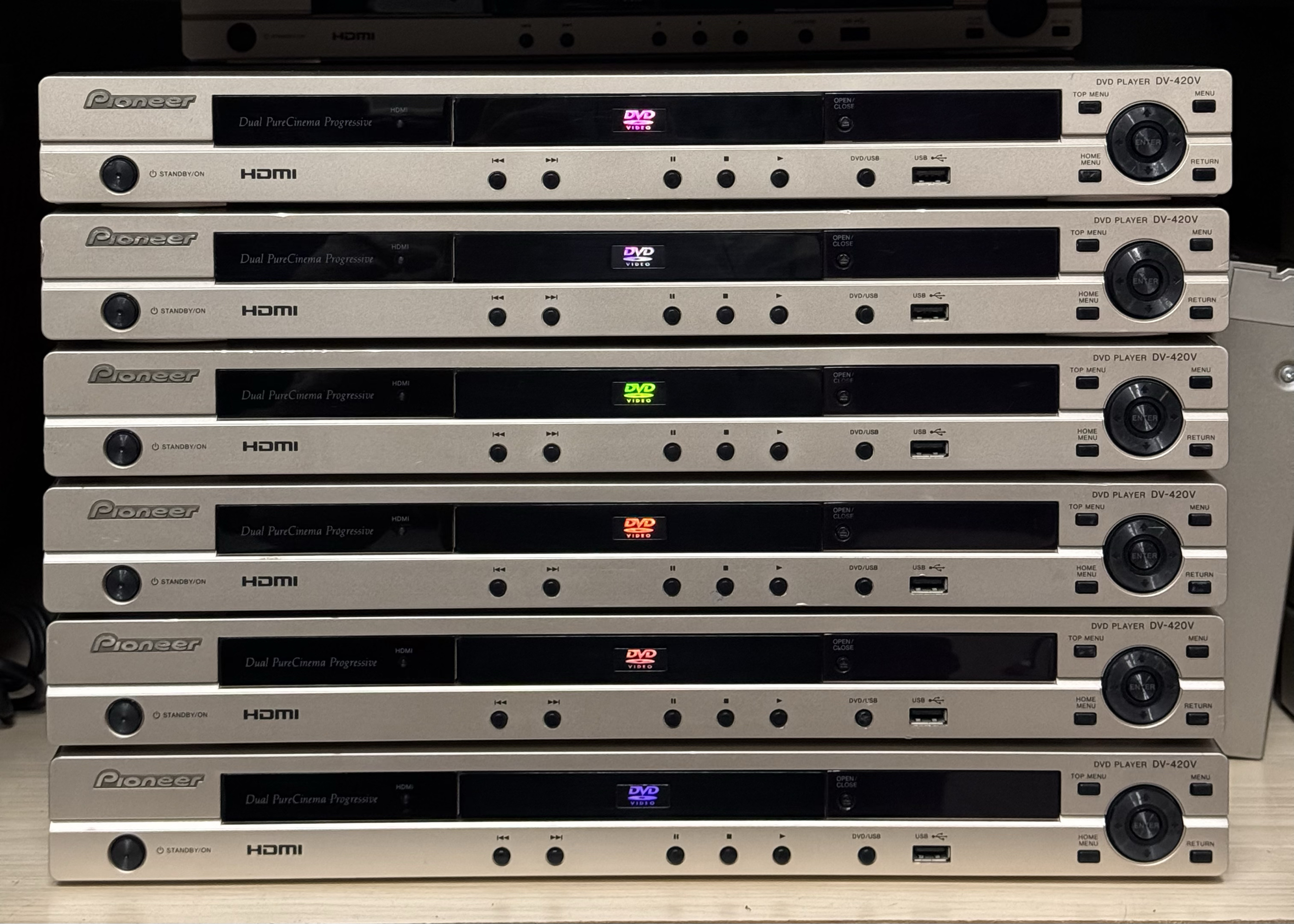 二手原装进口日本Pioneer/先锋DV-420V-G DVD高清影碟机播放器