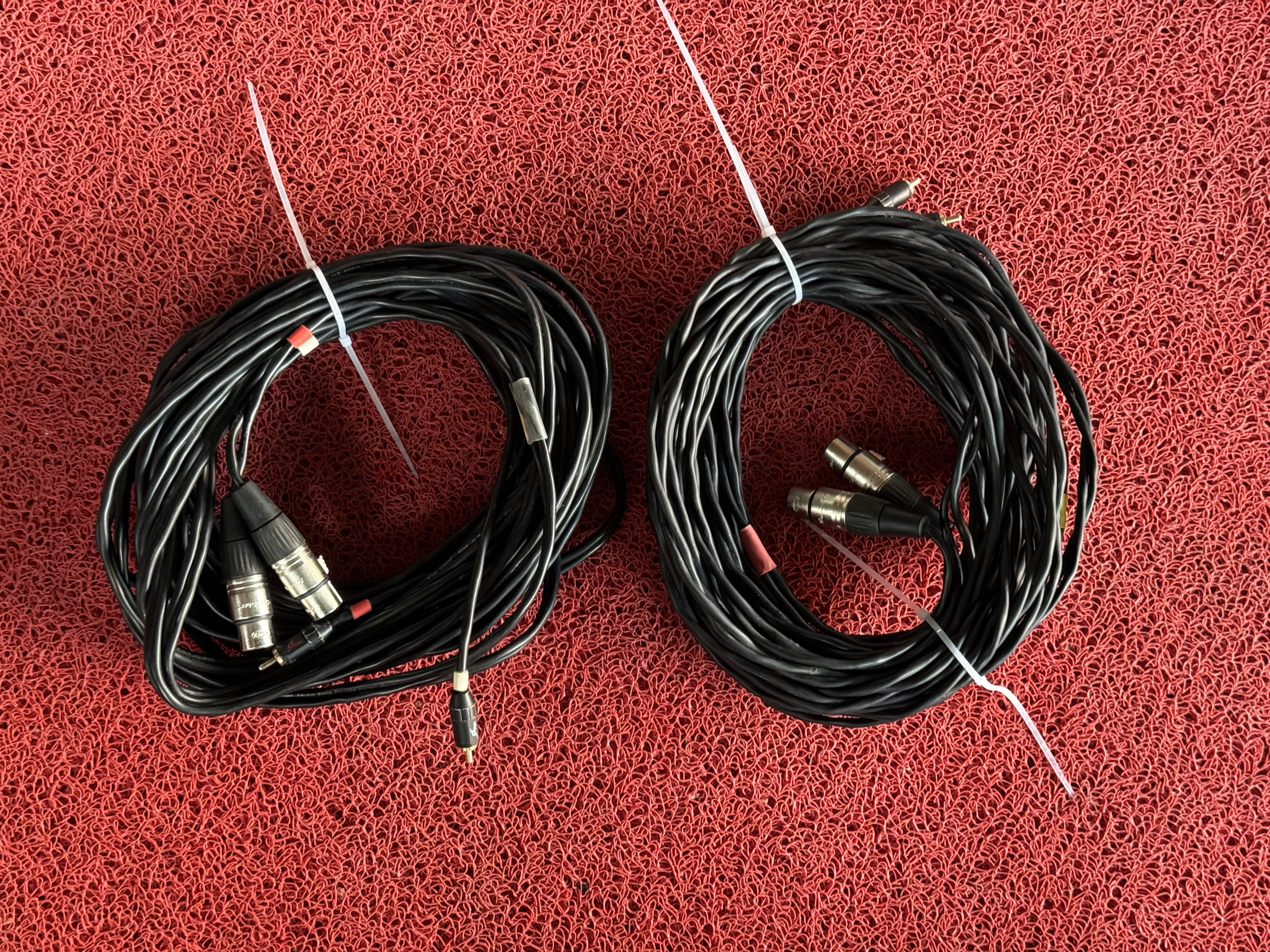 二手Ktv包房酒吧dj打碟机专用卡侬母转莲花10米音频线