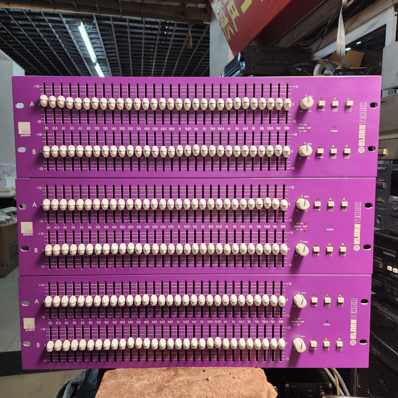 二手原装正品英国KT square one KLARK TEK NIK双31段均衡器