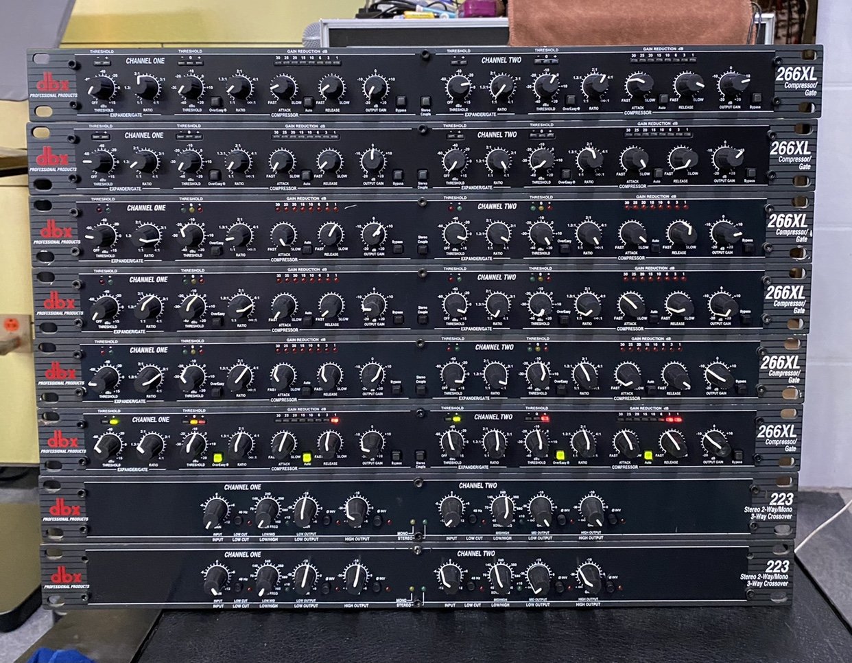 美国dbx 266xl专业双通道压限器 限幅器