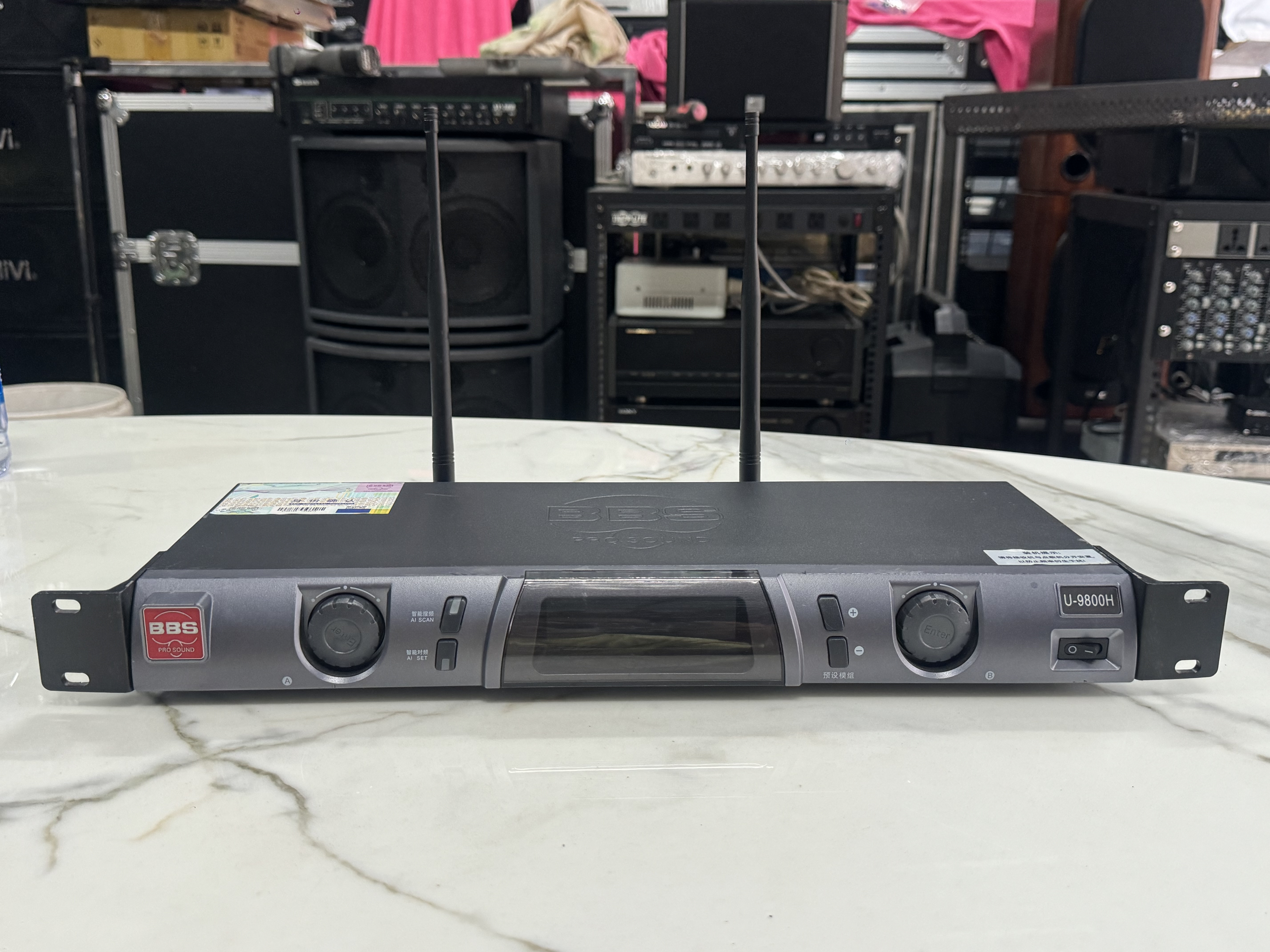二手原装BBS U-9800H无线话筒麦克风接收机