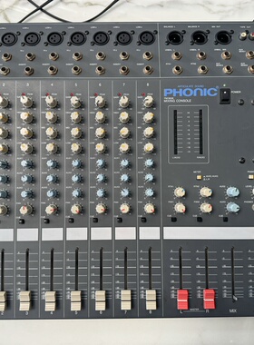 二手进口美国PHONIC/丰力克 PMC802B 8路专业调音台