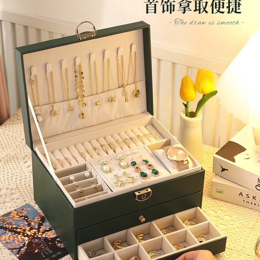 高档珠宝收纳盒，精致大容量图片