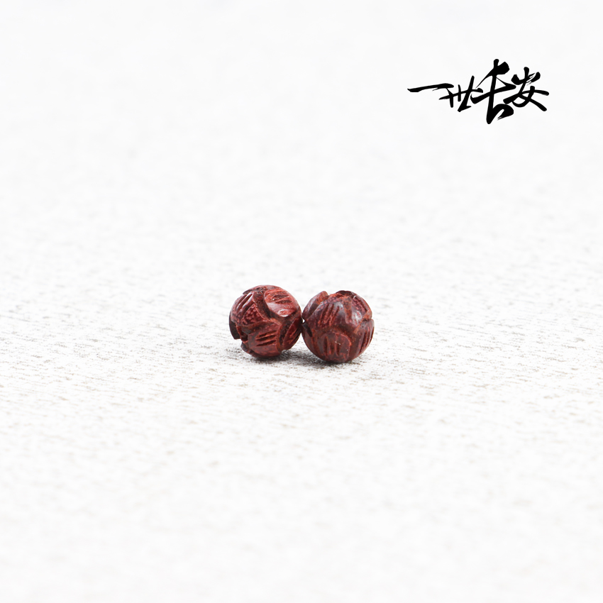 diy血檀手工项链钥匙扣挂饰散珠