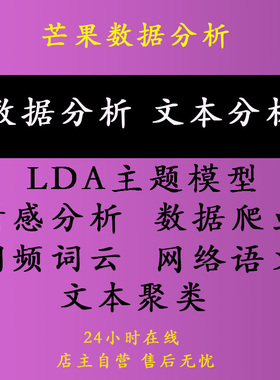 python文本情感分析lda主题模型词云数据语义爬虫网络挖掘tfidf