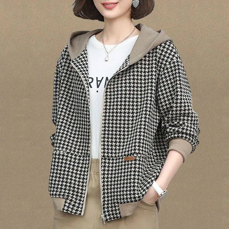 卫衣秋冬外套女短款2026新款韩版宽松休闲连帽拉链气质开衫上衣女,女装/女士精品,常规大码外套,淘宝优惠券,粉丝福利购,淘宝优惠卷