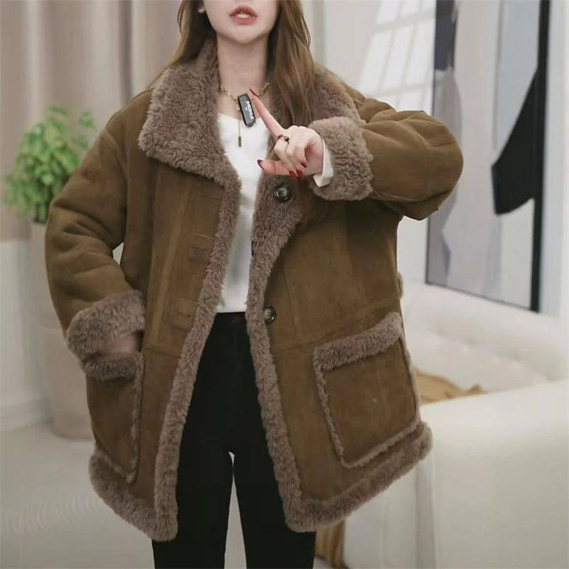 毛呢外套女2026秋冬新款韩版加厚宽松气质美拉德加绒保暖呢子大衣,女装/女士精品,常规大码外套,淘宝优惠券,粉丝福利购,淘宝优惠卷