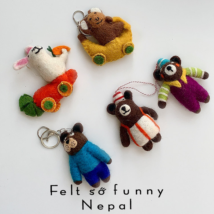 尼泊尔手工羊毛毡可爱小熊兔子包包钥匙挂件背包挂饰玩偶生日礼物,服饰配件/皮带/帽子/围巾,包挂件,淘宝优惠券,粉丝福利购,淘宝优惠卷