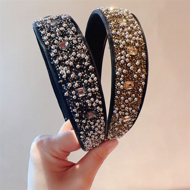 发饰发箍水钻韩国重工时尚轻奢