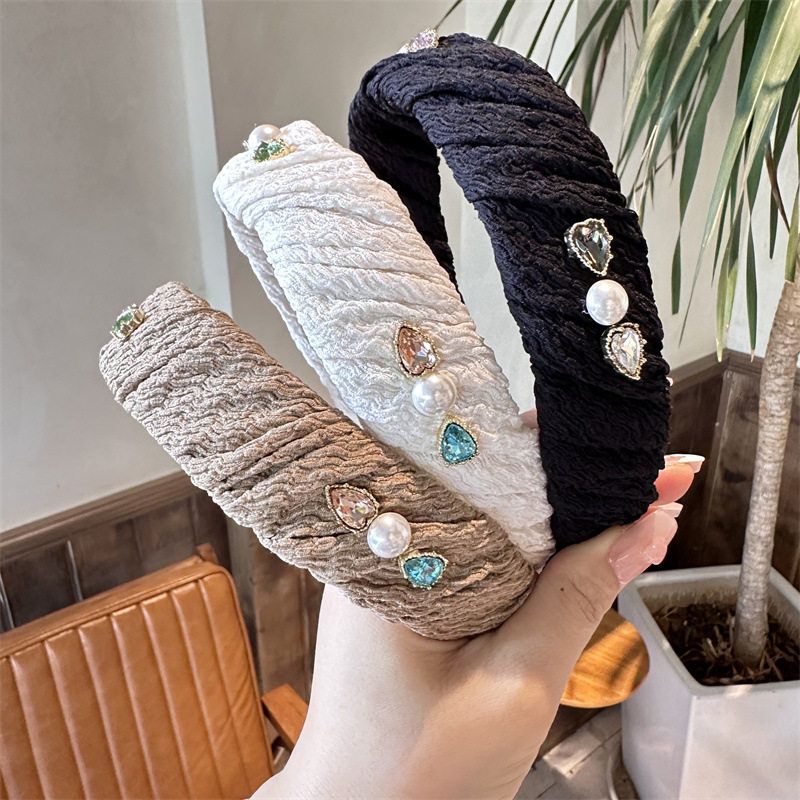 褶皱百搭发卡高级感风碎发韩版