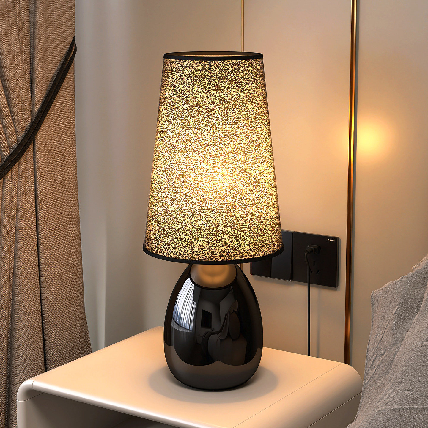 台灯床头灯卧室轻奢现代简约意式北欧氛围灯客厅创意睡眠极简触摸