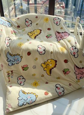 儿童幼儿园宝宝牛奶绒被套120x150x200cm冬法兰珊瑚加绒单人被罩