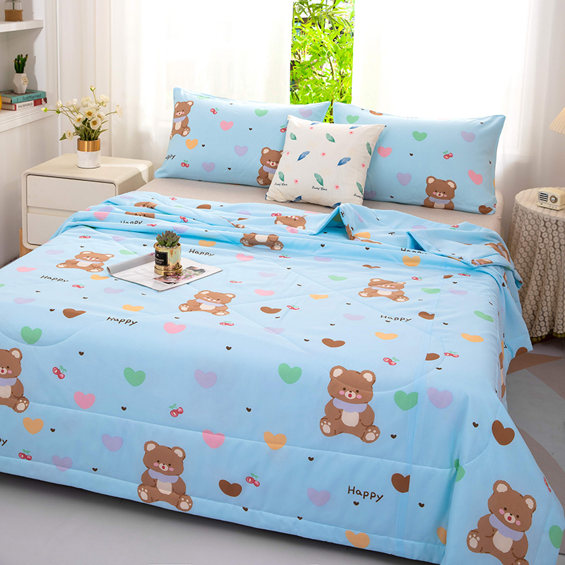 苏香绸人造棉凉感空调被夏凉被