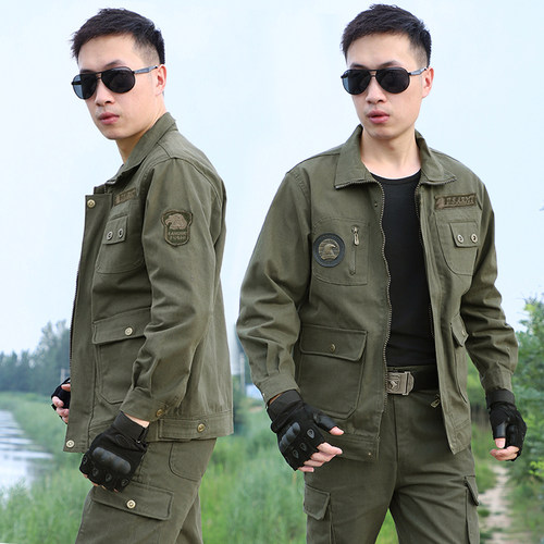 加厚纯棉耐磨迷彩服户外劳保服