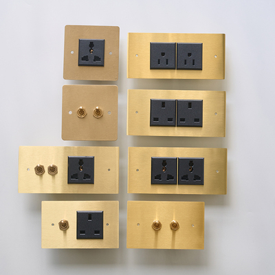 拨杆开关插座英规美标国际标黄铜