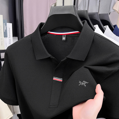 清仓折扣 大牌男士短袖t恤夏季新款高端商务休闲百搭翻领polo衫男