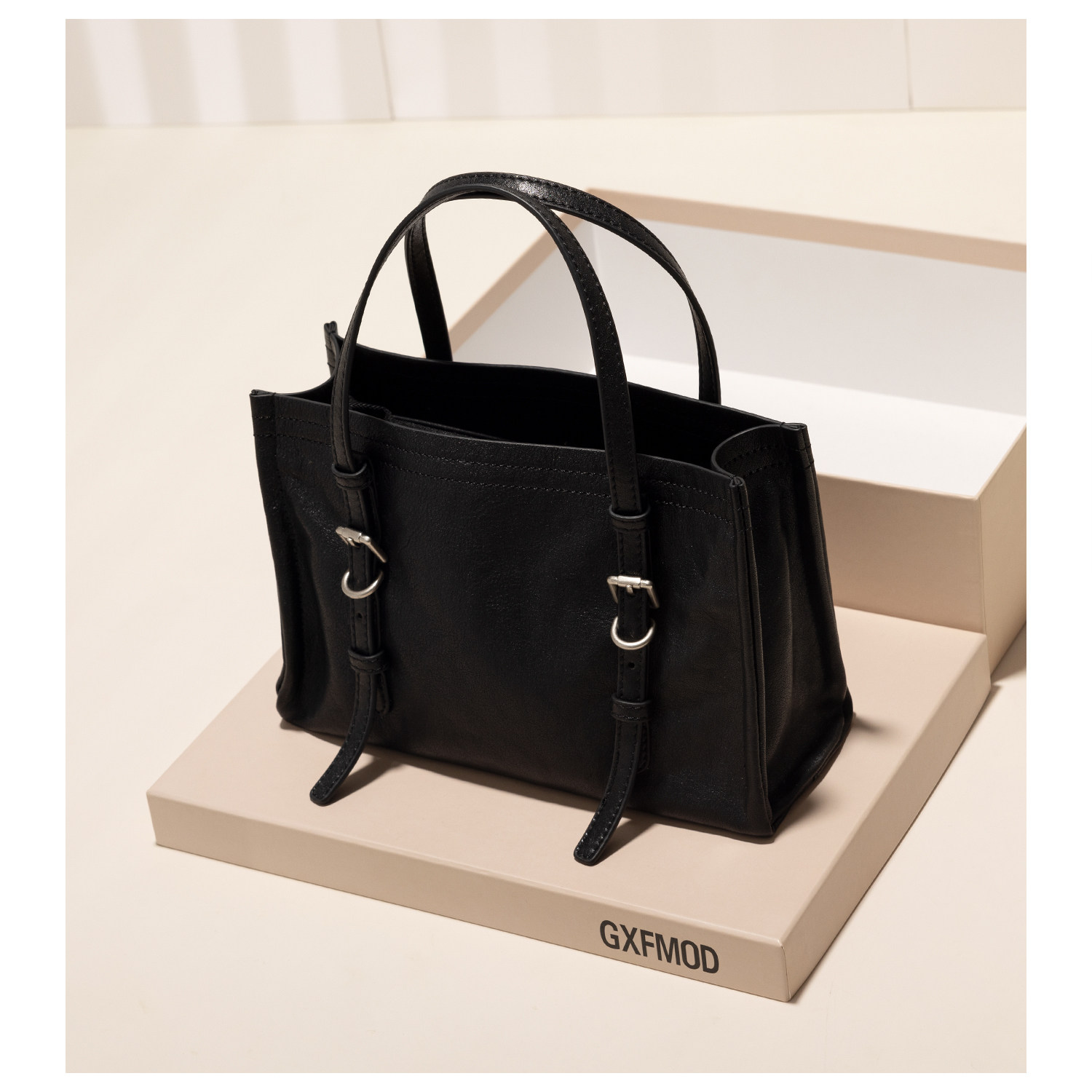 GXFMOD真皮托特包2026新款时尚百搭小众单肩斜挎包日常通勤手提包