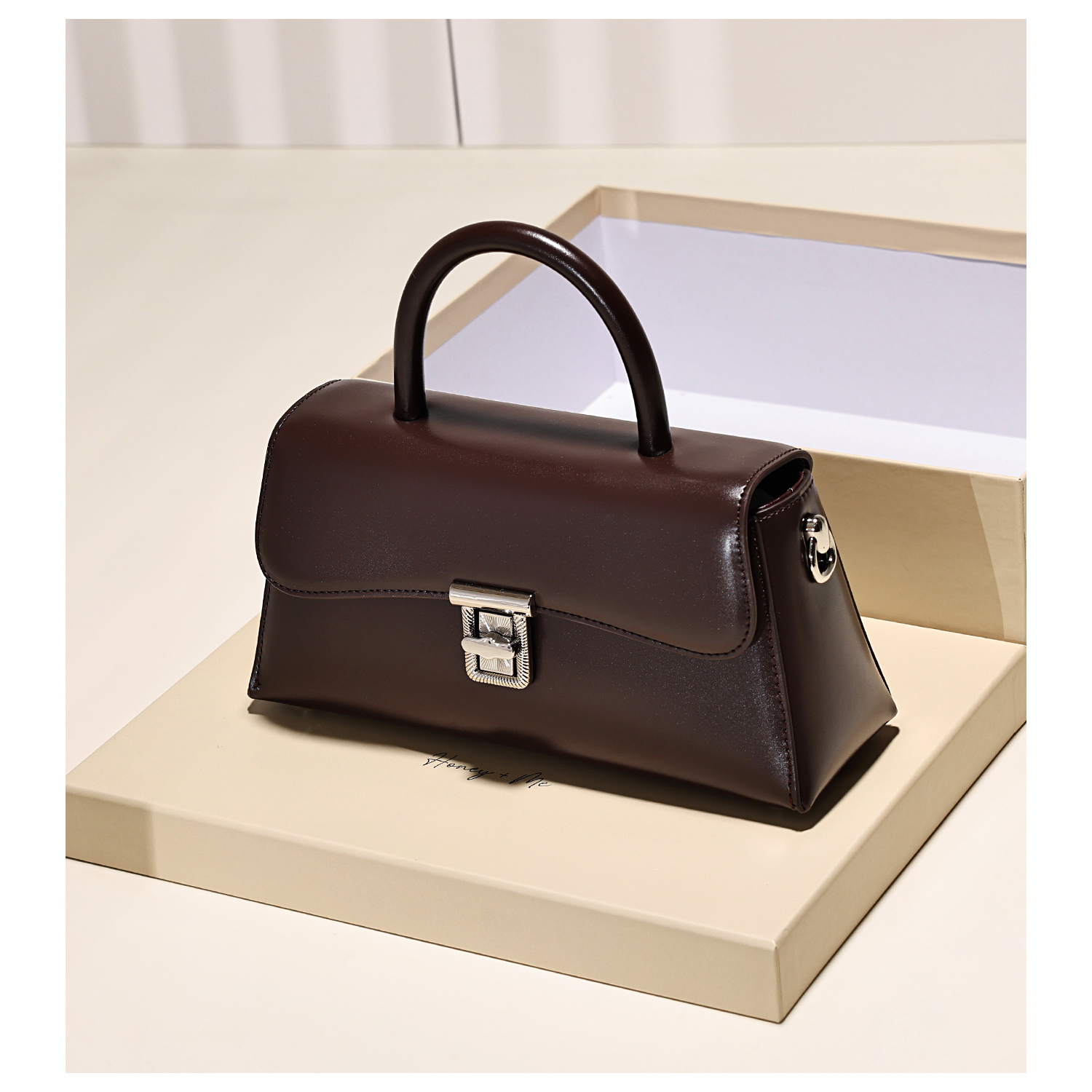 小众品牌真皮轻奢小方包女