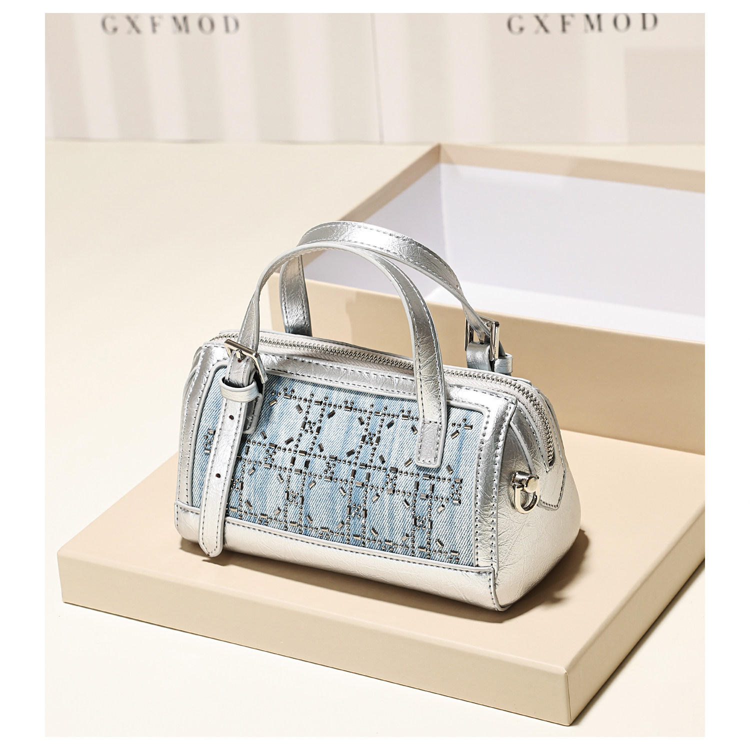 GXFMOD牛仔枕头包女斜挎新款