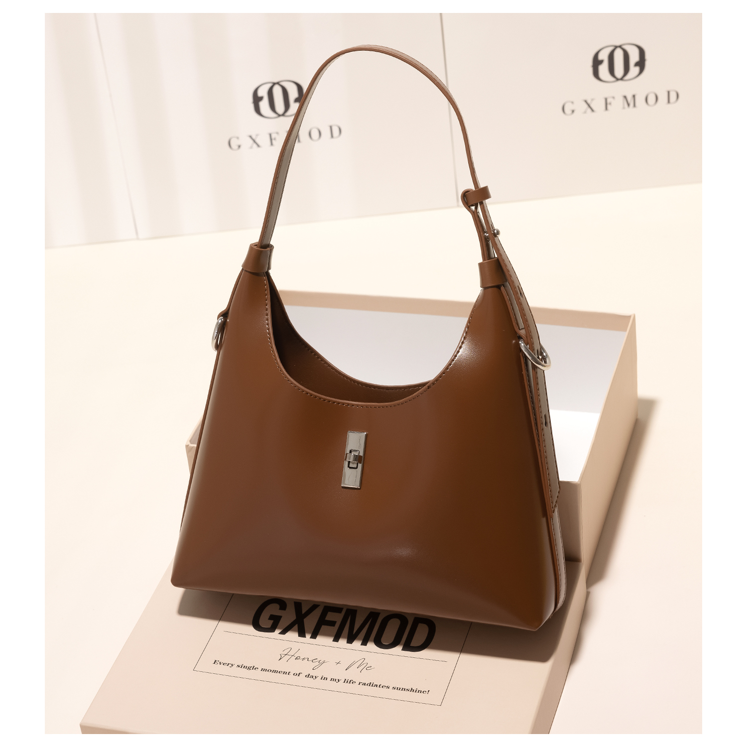 GXFMOD高级感牛皮女包腋下包