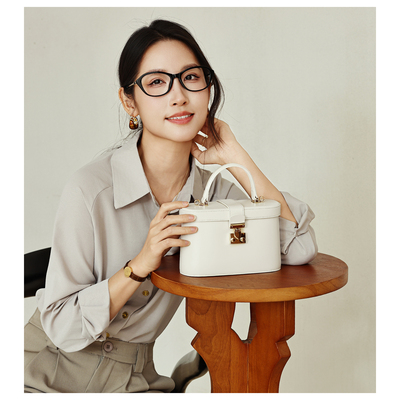 GXFMOD真皮通勤手提斜挎盒子包