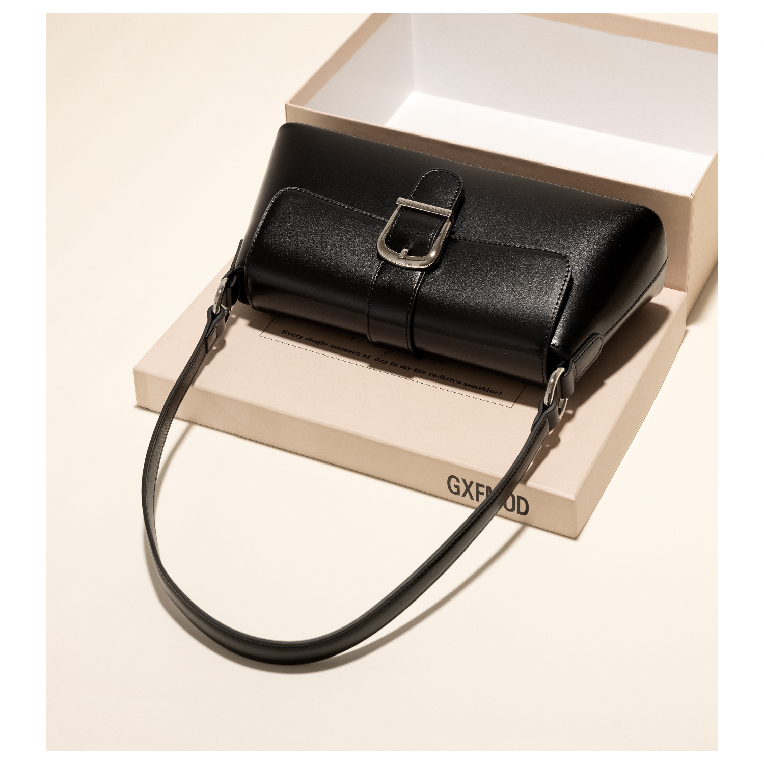 GXFMOD简约百搭真皮腋下包包