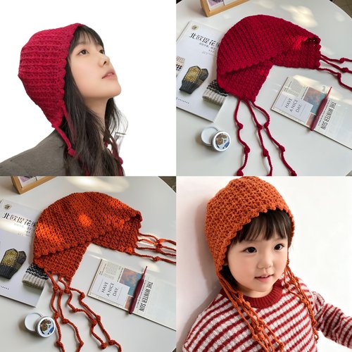 钩针帽子DIY材料包粗毛线