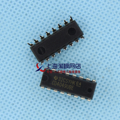 热卖全新 TI 集成电路CD4049UBE 4049 DIP16逻辑芯片 缓冲区+