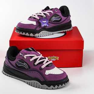 李宁宝可梦联名布欧耿鬼休闲鞋男 2026春新款运动经典板鞋AGCV463